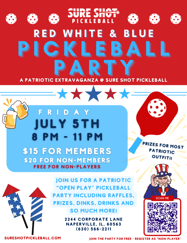 Red-White-And-Blue-Pickleball-Party-Sure-Shot-Pickleball-Naperville-illinoisRed-White-And-Blue-Pickleball-Party-Sure-Shot-Pickleball-Naperville-illinois