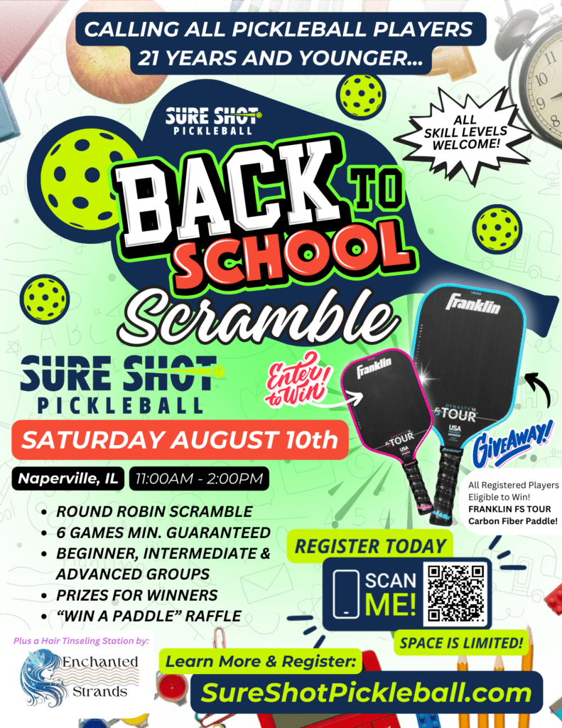 Back to School Pickleball Scramble Sure Shot Pickleball