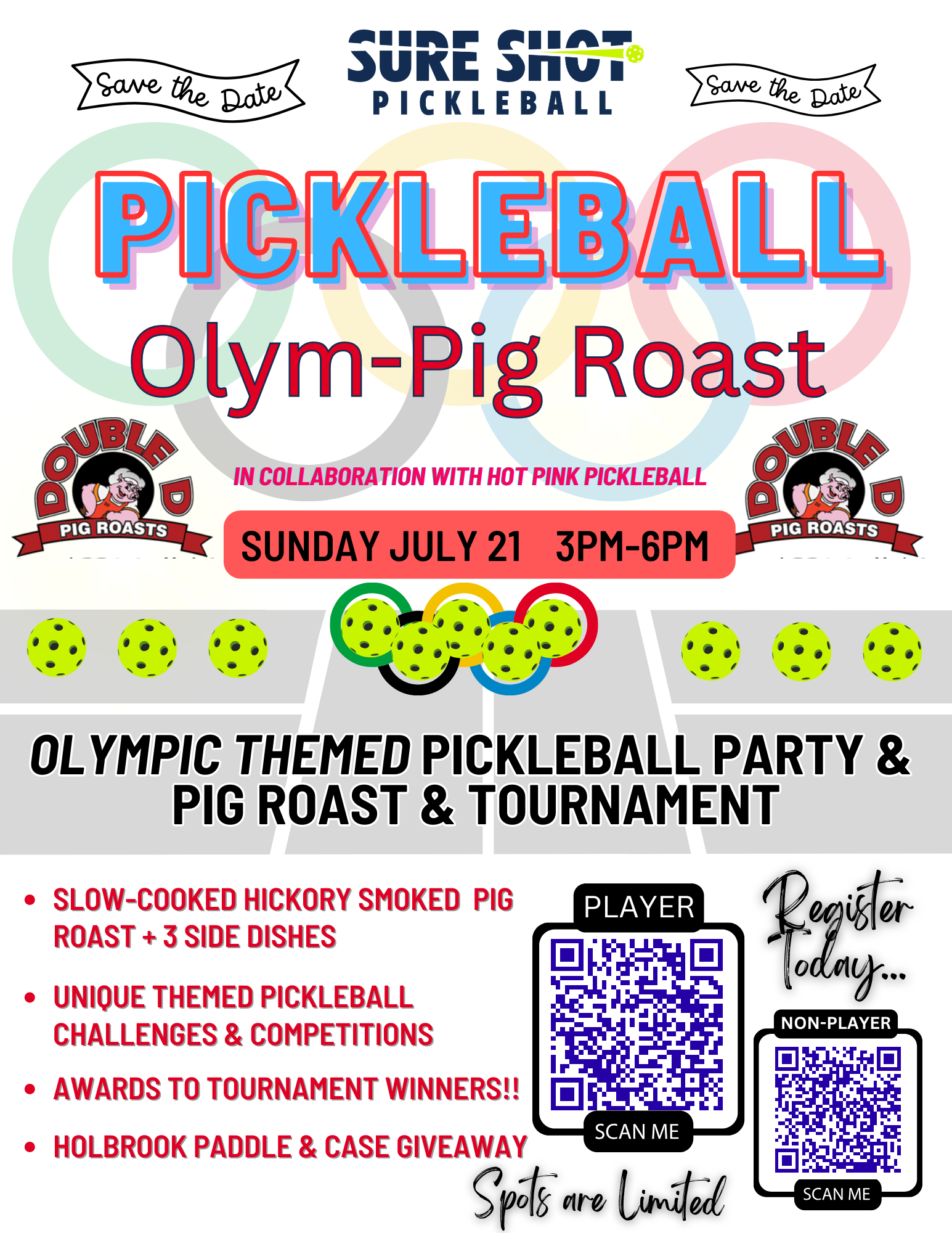 Pickleball and Pig Roast Sure Shot Pickleball Naperville IL