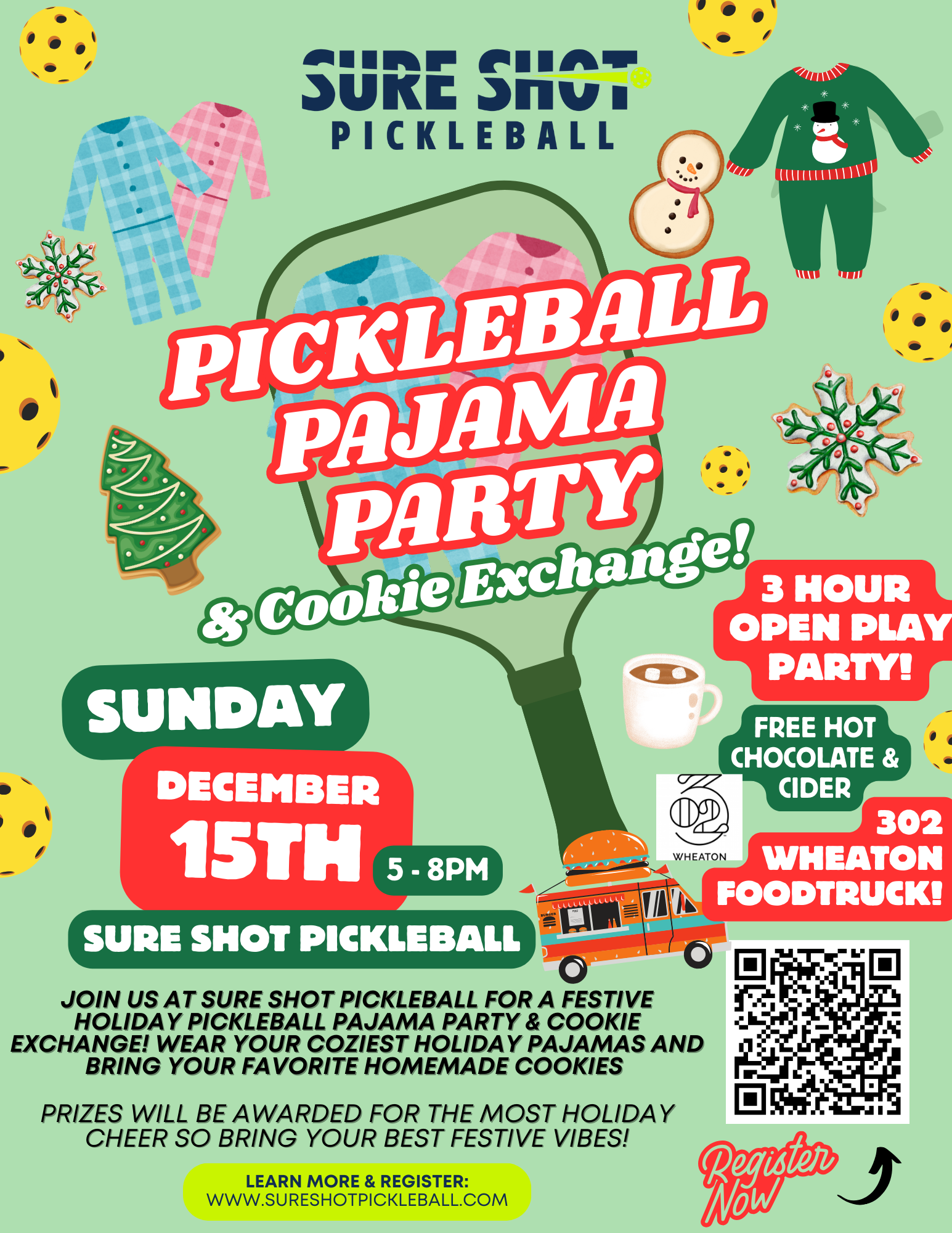 Sure Shot Pickleball Pajama Party 12/15