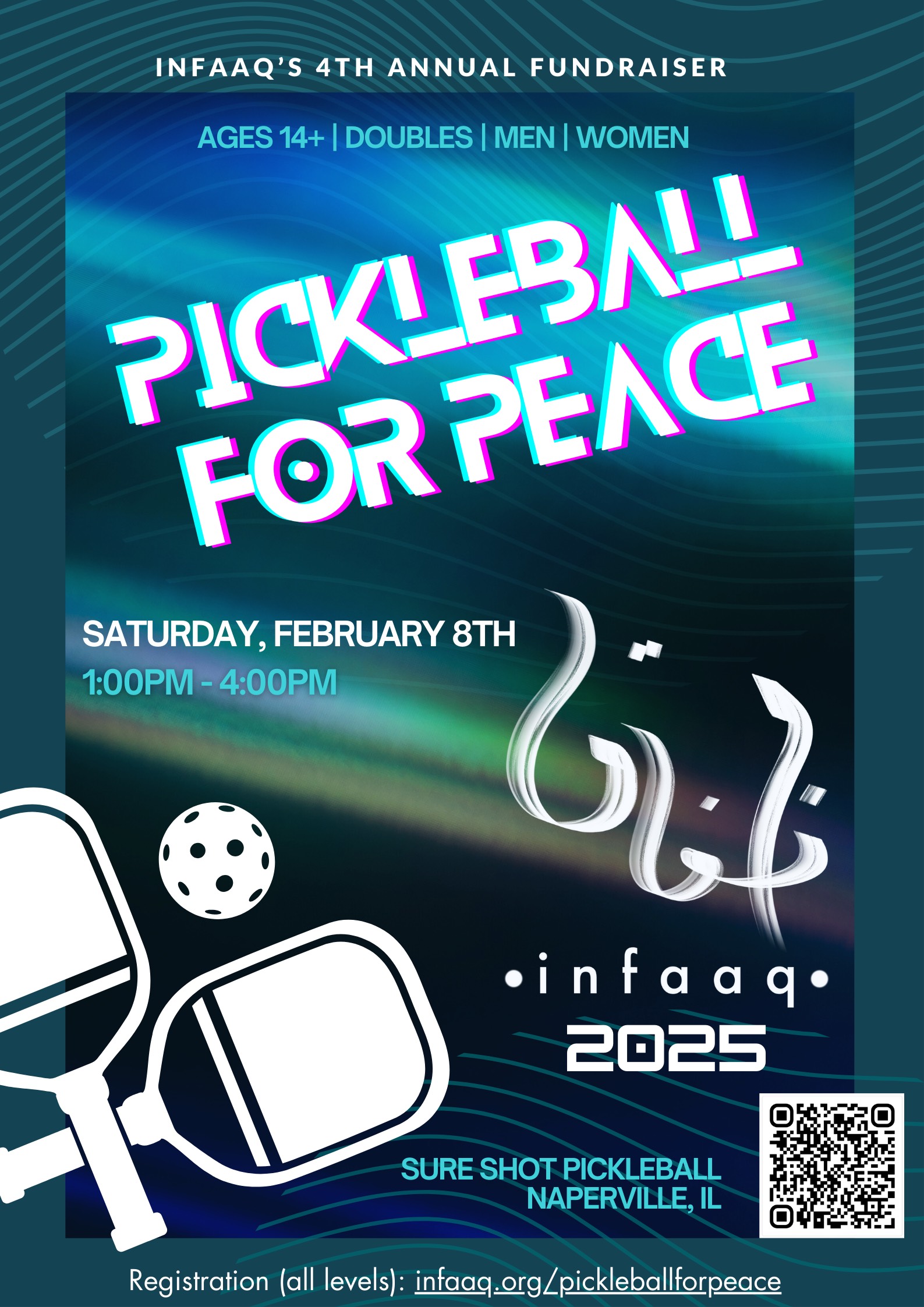 infaaq.org Pickleball for Peace Sure Shot Pickleball Naperville, IL