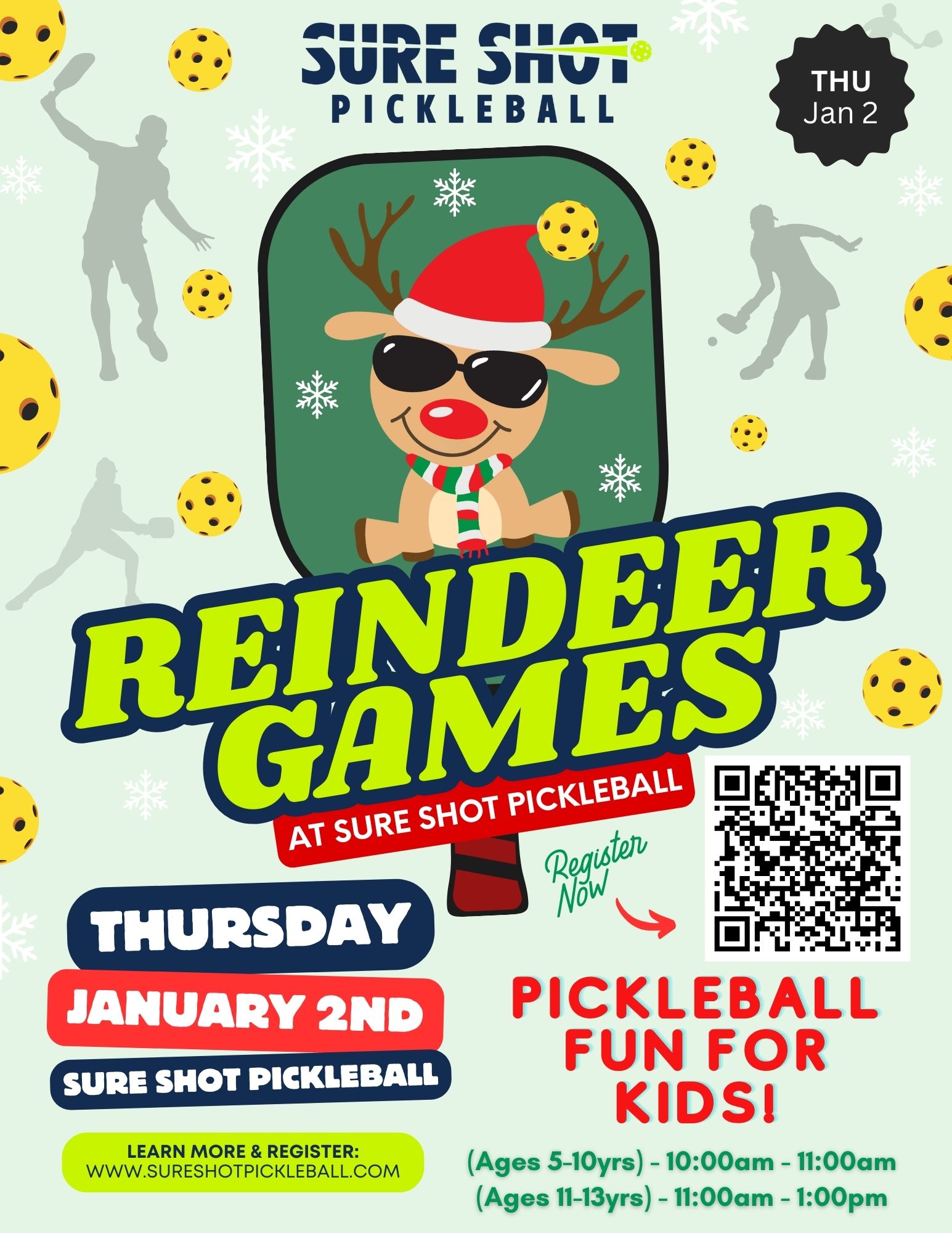 Reindeer Games Sure Shot Pickleball