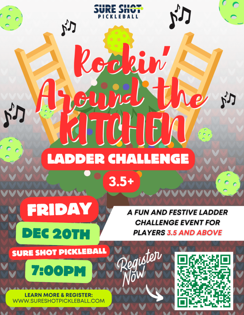 Rockin' Around the Kitchen Ladder Challenge Sure Shot Pickleball