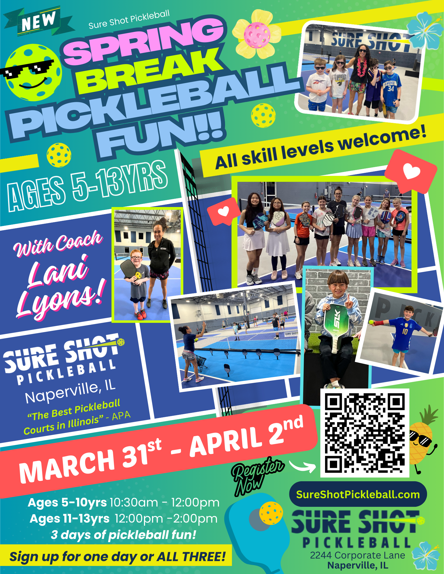Spring Break Kids Pickleball Sure Shot Pickleball Naperville IL