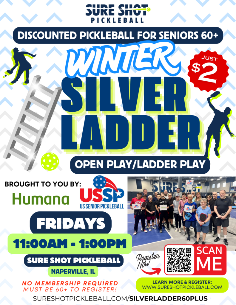 Sure Shot Silver Ladder Naperville Pickleball Seniors USSP