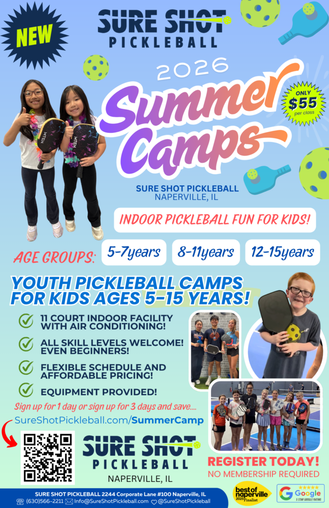 Youth Pickleball Summer Camp for Kids Sure Shot Pickleball Naperville Illinois