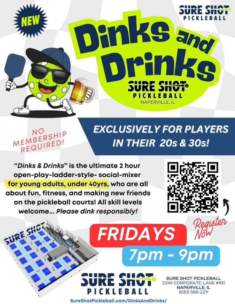 Dinks and Drinks Sure Shot Pickleball