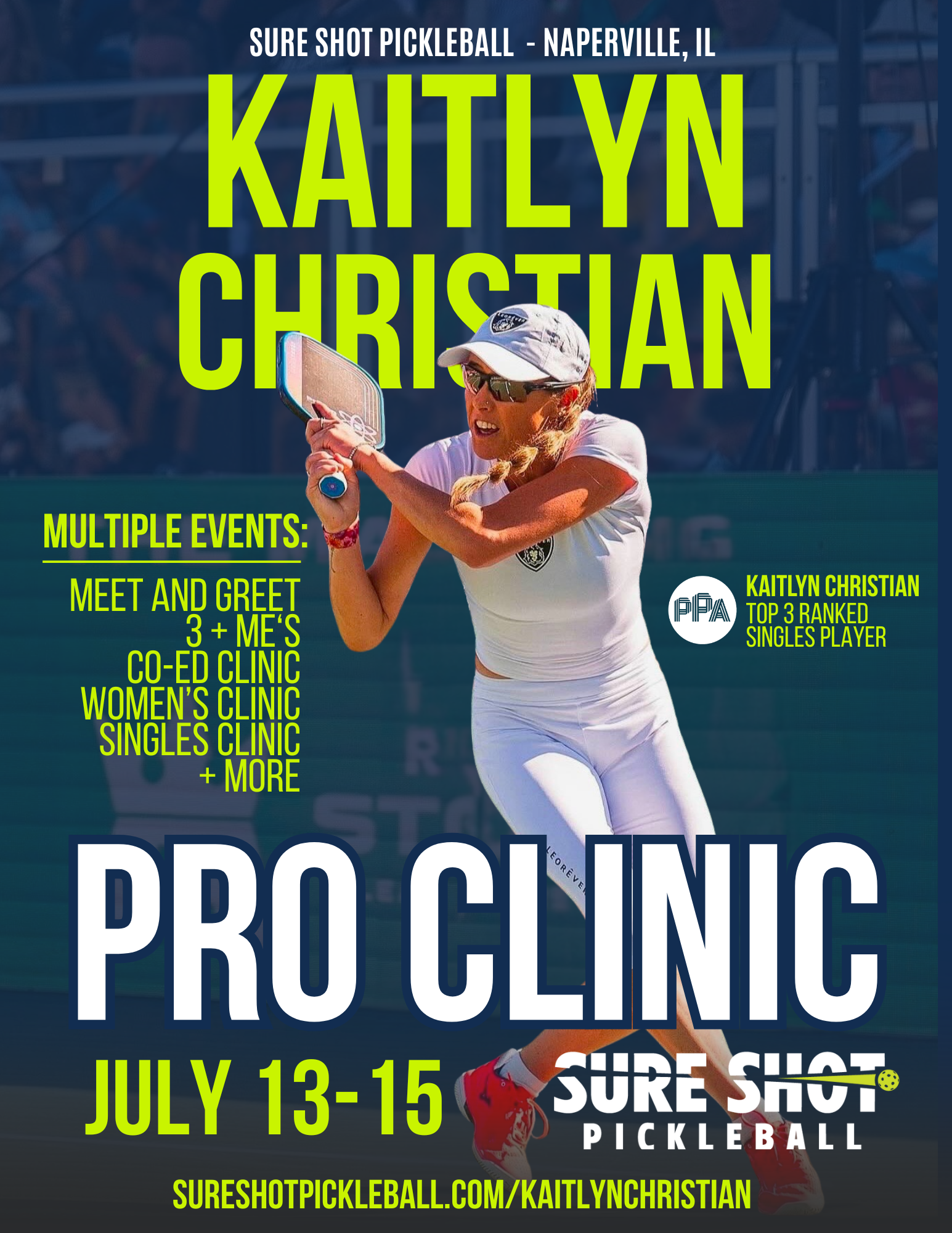 Kaitlyn Christian Sure Shot Pickleball Clinic