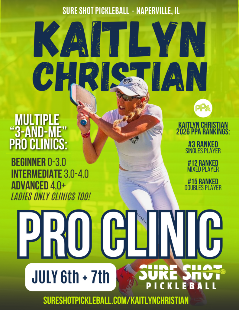 Kaitlyn Christian Pro Clinic Sure Shot Pickleball Naperville Ilinois