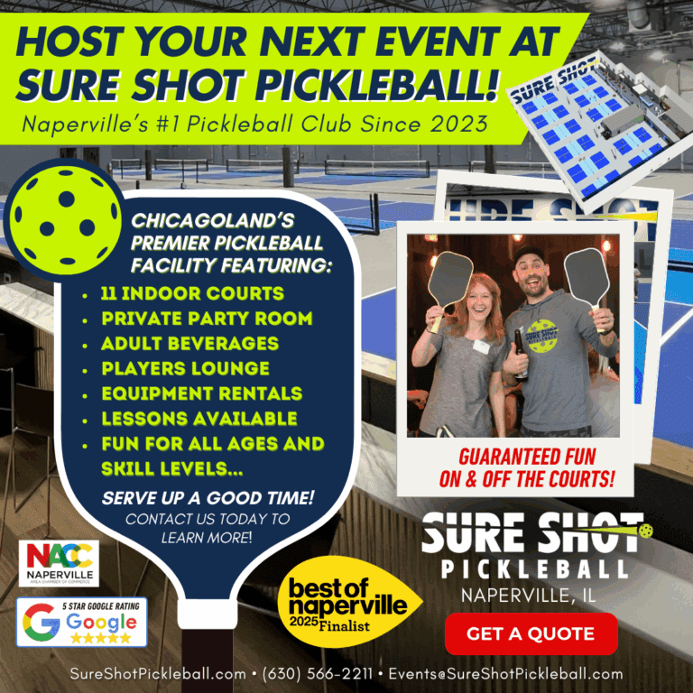 Sure Shot Pickleball Private Party and Corporate Events in Naperville Illinois
