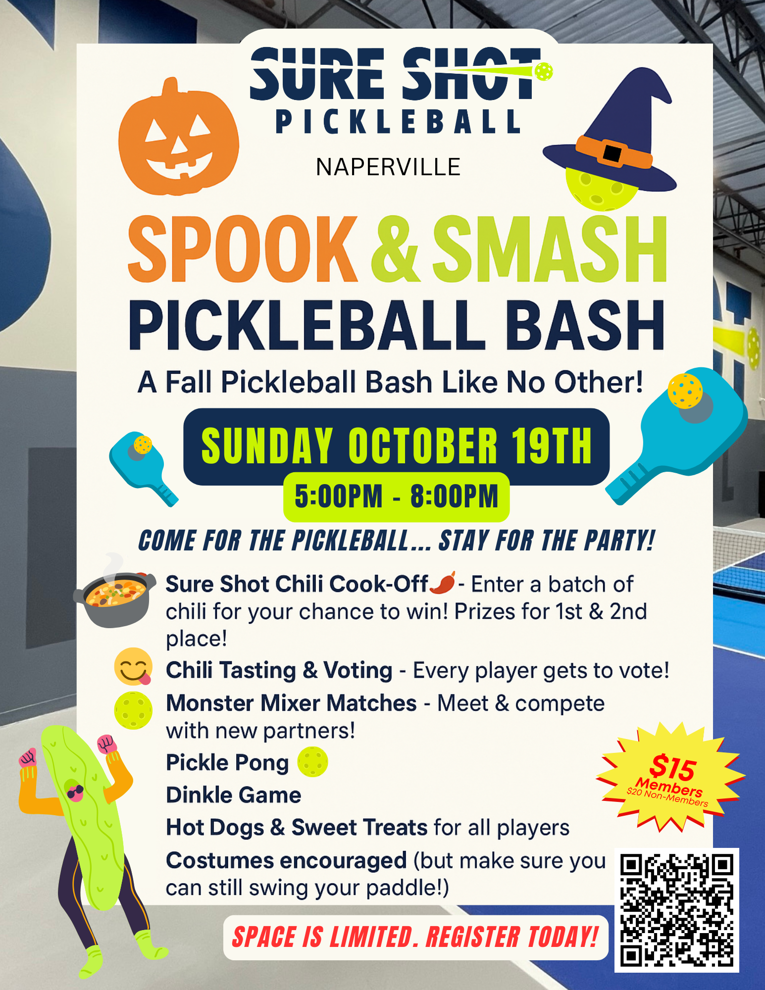 Sure Shot Spook and Smash Pickleball Bash