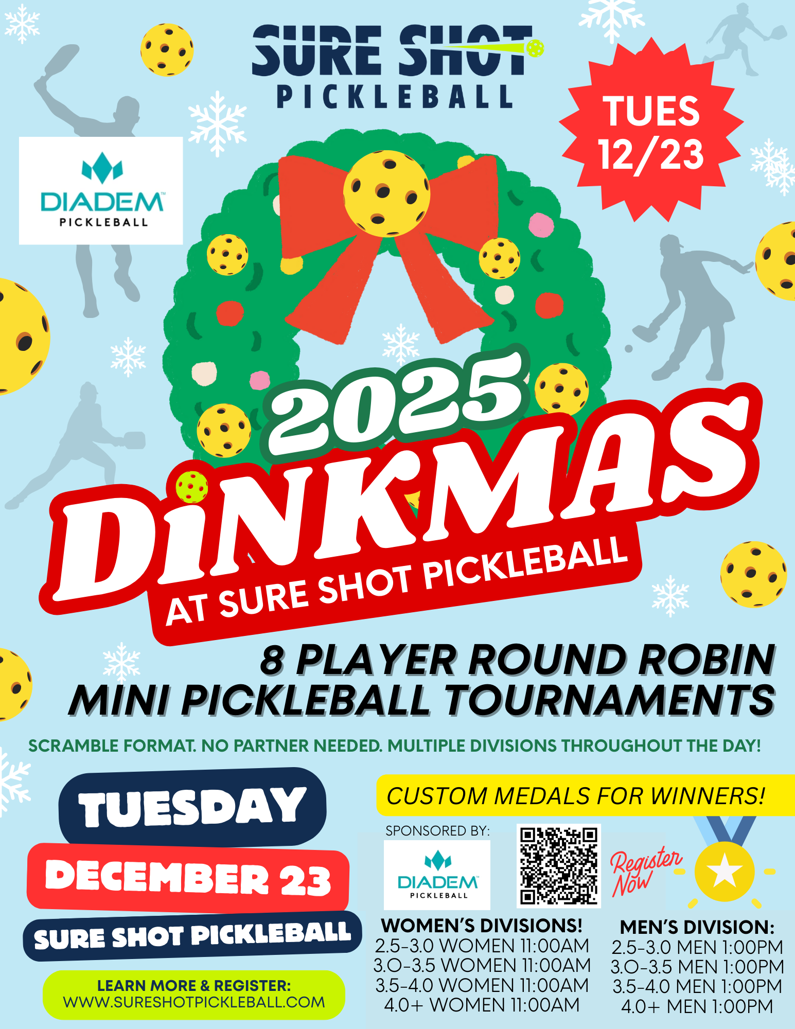 Dinkmas 2025 Sure Shot Pickleball