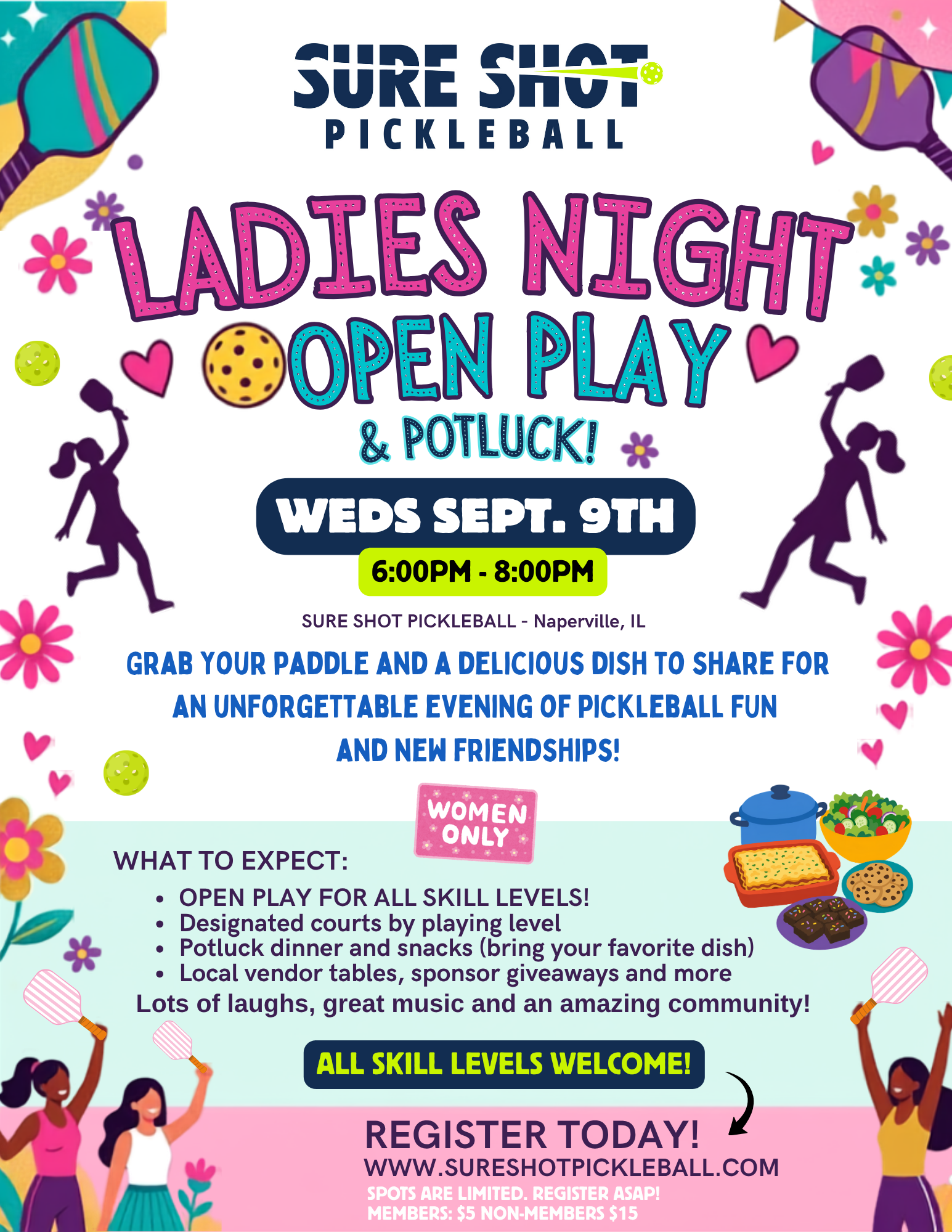 Ladies Night at Sure Shot Pickleball